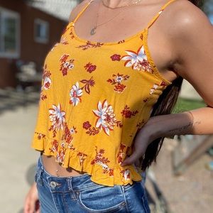 Floral Yellow Top